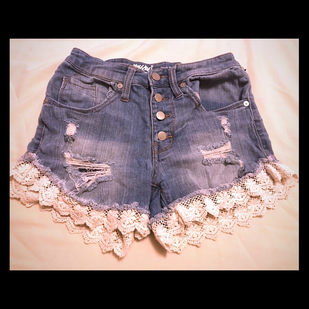 High waisted shorts
